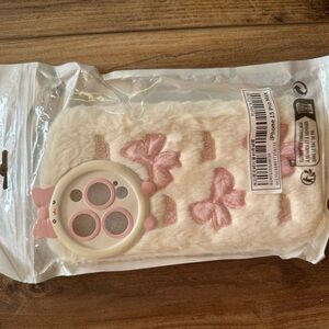 Cute Puffy Pink and Cream iPhone 15 Pro Max Case